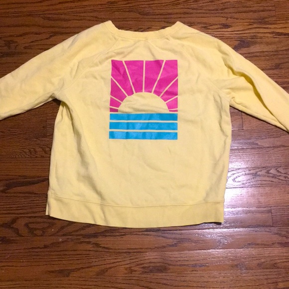 Old Navy Yellow Cali Sweatshirt - Picture 2 of 2